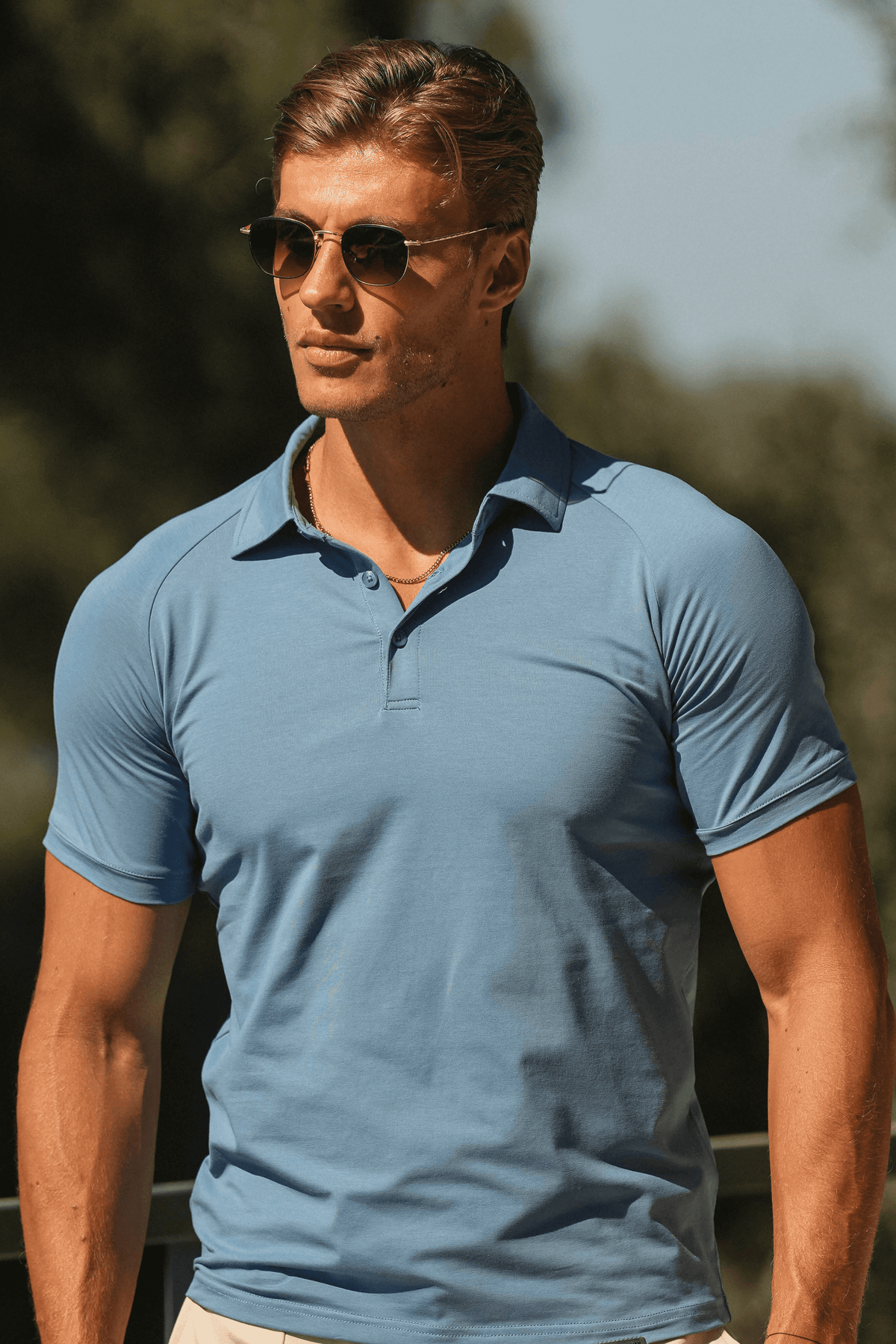Oryzonwear Amalfi Blue Men's Polo Shirt