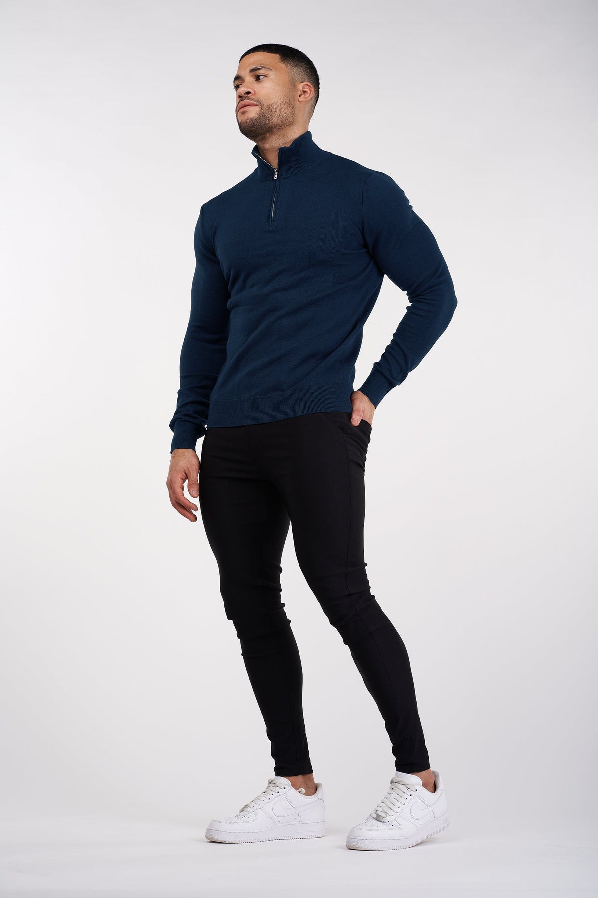 Oryzonwear High Neck Merino Knit Sweater
