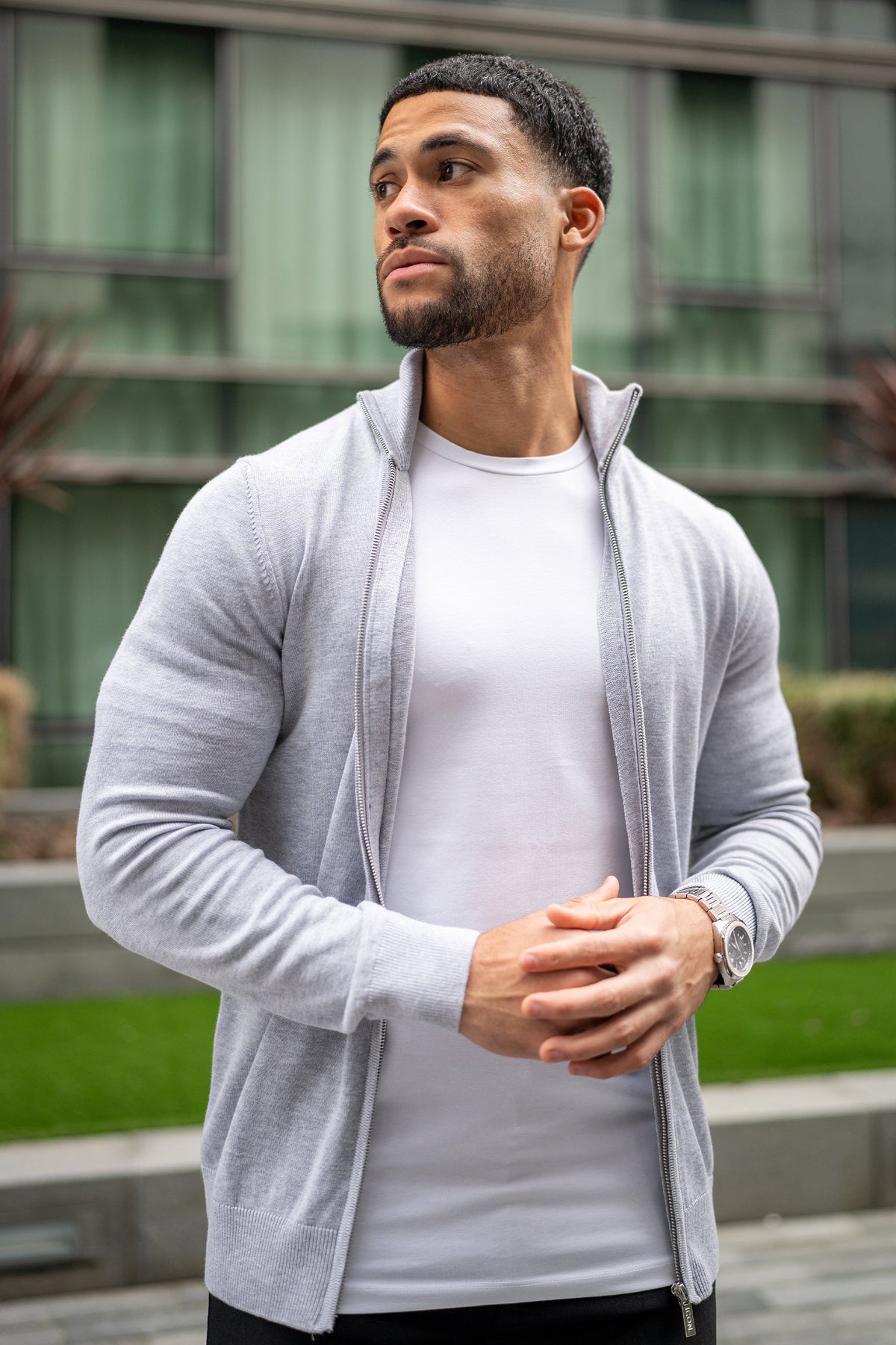 Positano Oryzonwear Men's Casual Jacket Grey