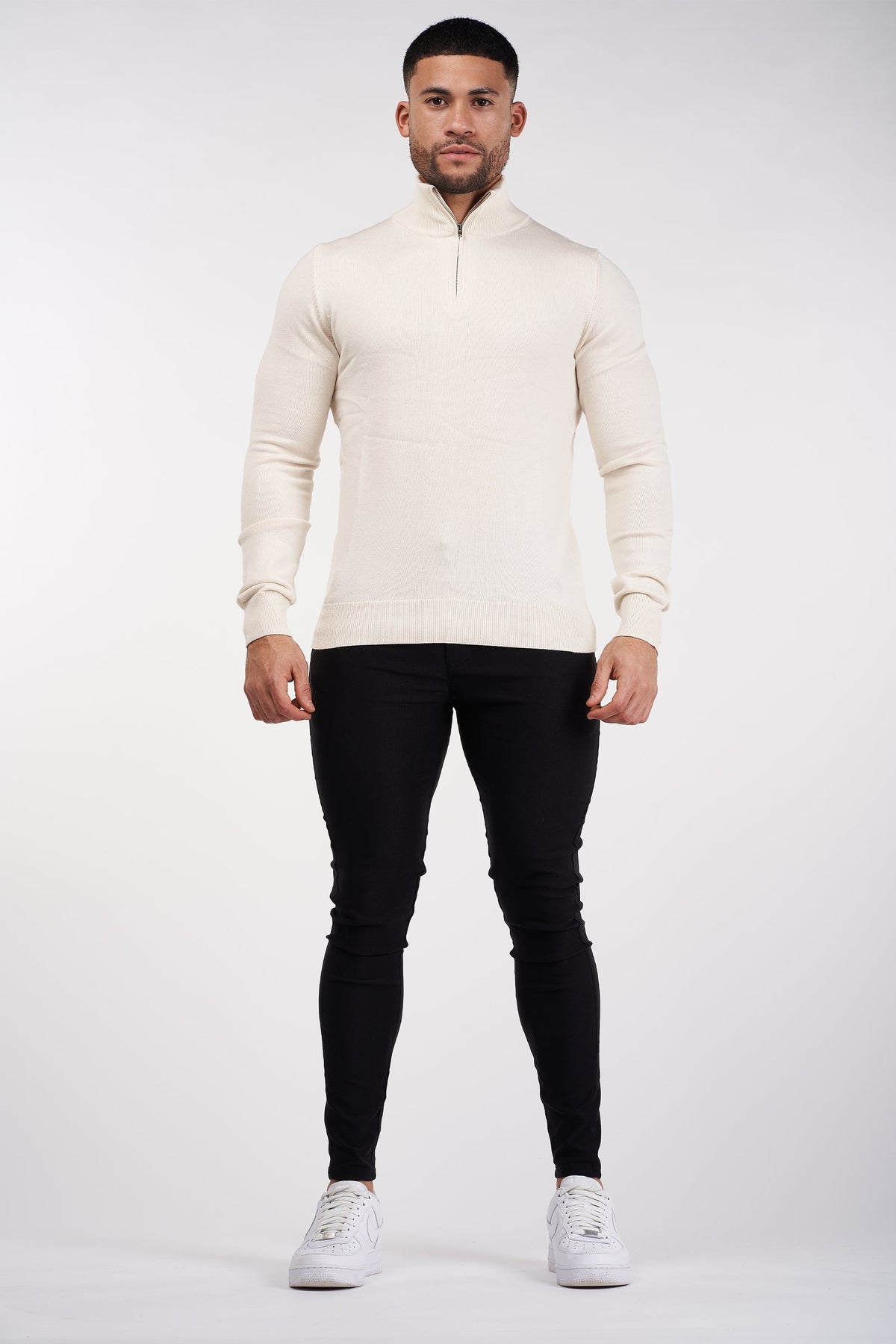 Oryzonwear High Neck Merino Knit Sweater