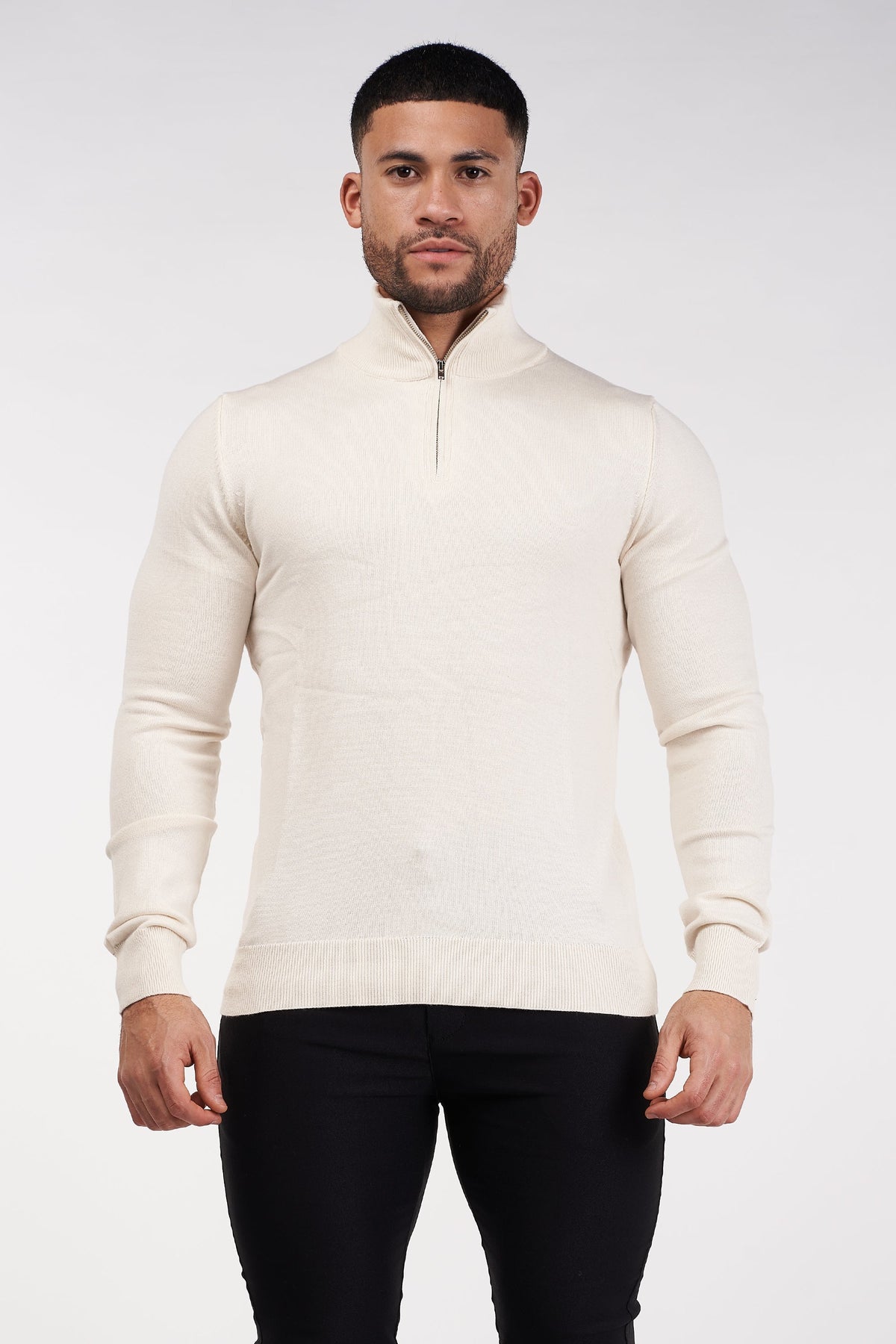Oryzonwear High Neck Merino Knit Sweater