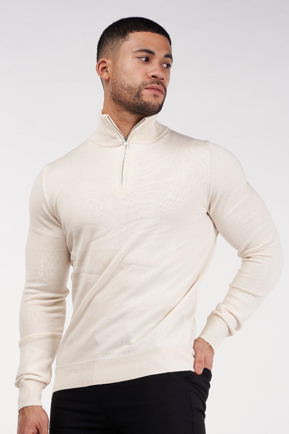Oryzonwear High Neck Merino Knit Sweater