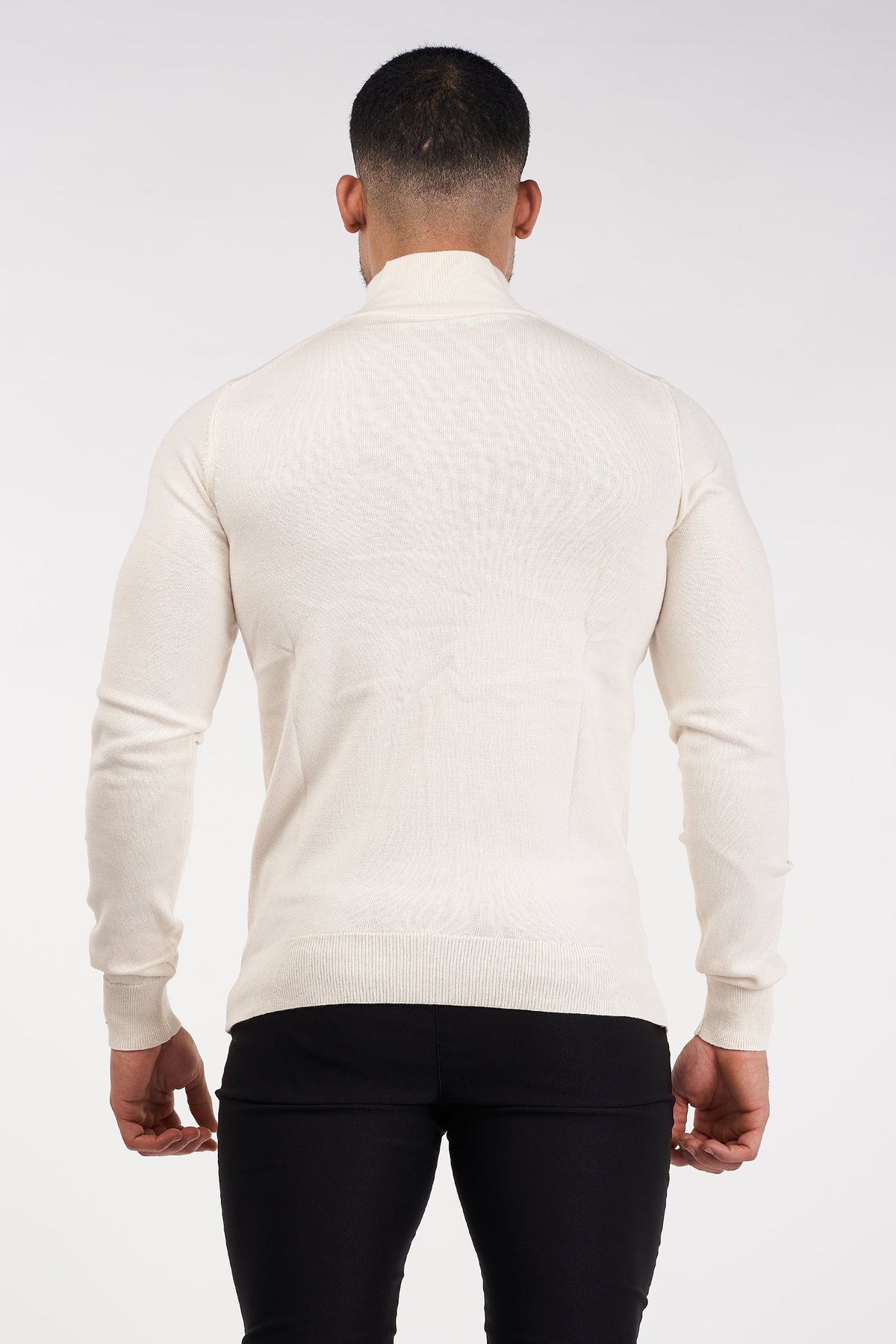 Oryzonwear High Neck Merino Knit Sweater