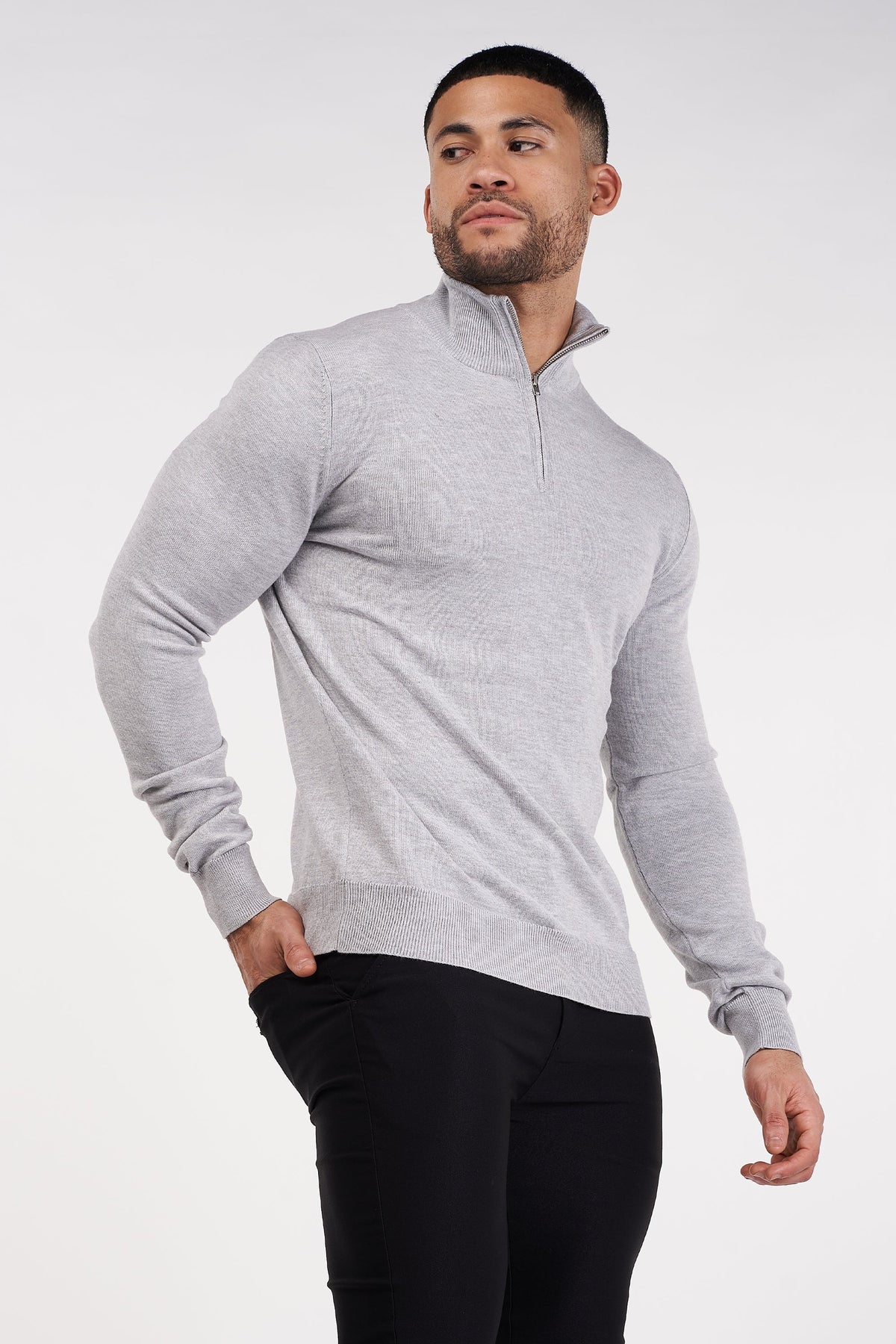 Oryzonwear High Neck Merino Knit Sweater